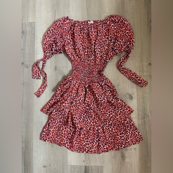 MAJE🖤 Leopard crêpe mini dress - Picture 3 of 6